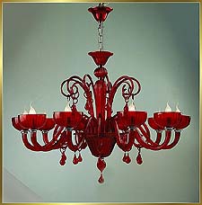 Murano Chandeliers Model: MD8010-10 RED